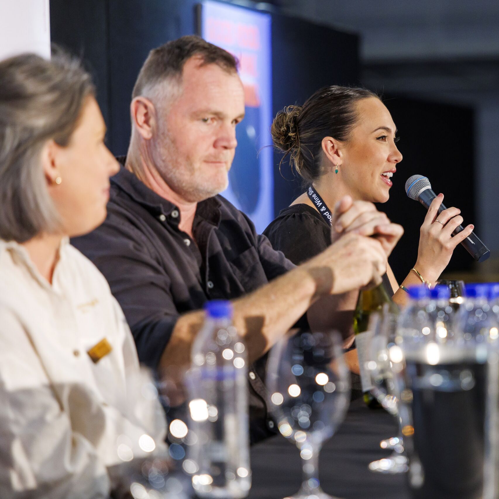 Sommelier and host Shantah Wale presenting a Drinks Lab session at the Good Food & Wine Show.