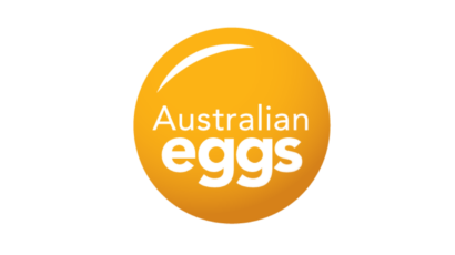 Australian Eggs logo featuring the brand name with a stylised egg design.