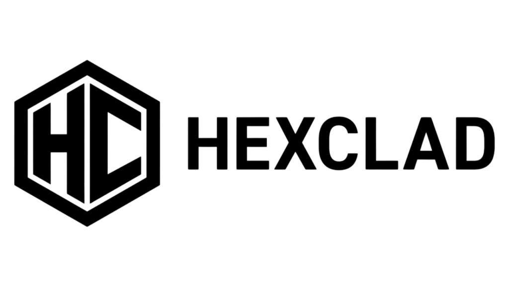 HexClad official logo featuring the HC hexagon emblem and HexClad brand name.