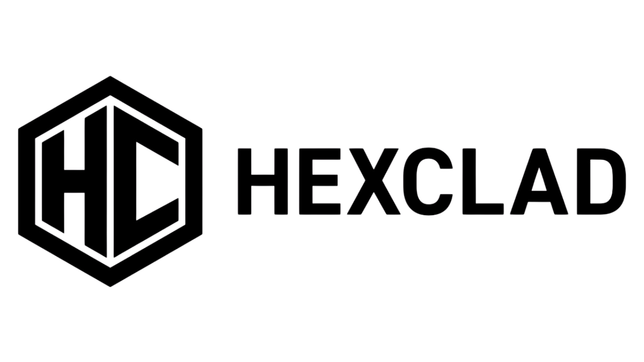 HexClad official logo featuring the HC hexagon emblem and HexClad brand name.