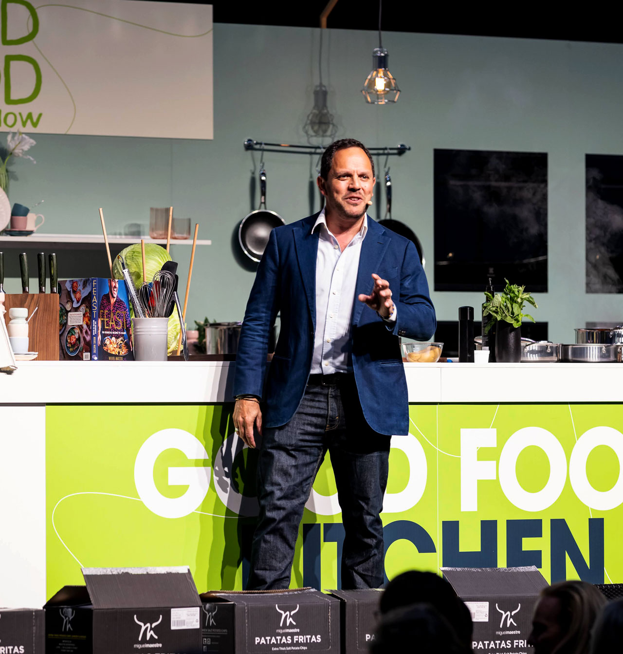 Alastair McLeod hosting live at the GOOD FOOD KITCHEN at the Good Food & Wine Show