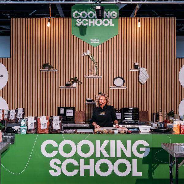 Kirsten Tibballs demonstrates chocolate-making techniques during her Create Your Own Chocolate masterclass at the Cooking School at the Good Food & Wine Show.