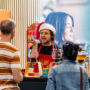 Visitors at the Good Food & Wine Show christmas Edition enjoying wine tasting