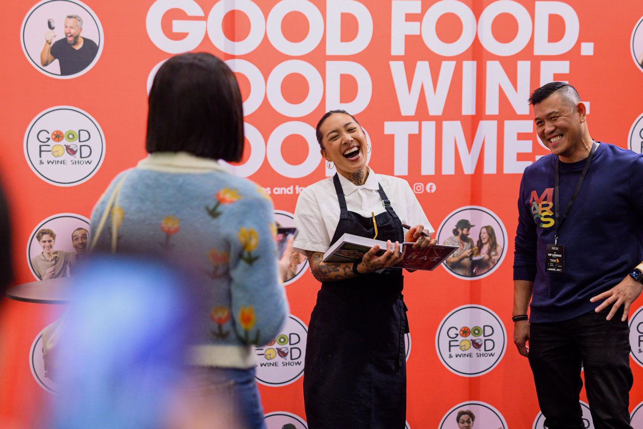 Nat Thaipun at the good food and wine show