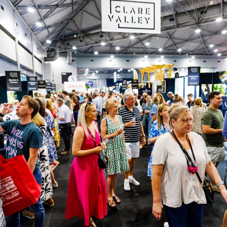 Entrance to the Clare Valley Wine Pavilion at the Good Food & Wine Show.
