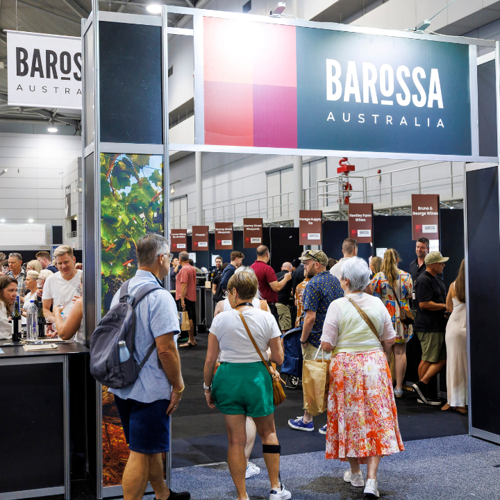 Entrance to the Barossa Wine Pavilion at the Good Food & Wine Show.